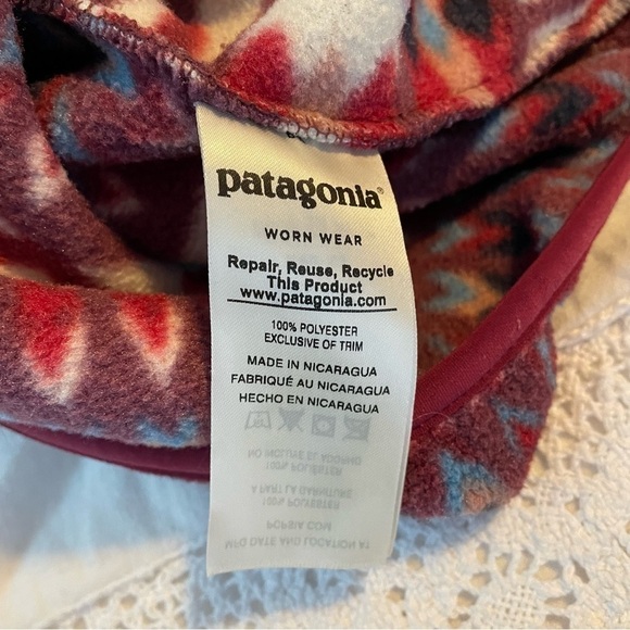 Patagonia SMALL Synchilla Snap T Fleece Pullover Kuta Klash Jacket Tribal rare - Picture 6 of 8